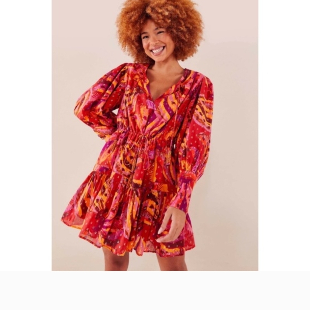 FARM Rio Multicolor Long Sleeve Dress - Picture 4 of 14